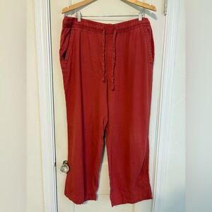 Old Navy Women's Red Linen Pants